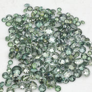0.8–2.2 MM Green Round Brilliant Natural Diamond Loose SI-I3 Stone For Fine Jewelry