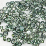 0.8–2.2 MM Green Round Brilliant Natural Diamond Loose SI-I3 Stone For Fine Jewelry