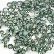 0.8–2.2 MM Green Round Brilliant Natural Diamond Loose SI-I3 Stone For Fine Jewelry