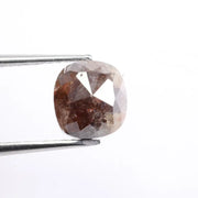 1.90 Ct cushion cut brown diamond loose stone with warm natural color and brilliant sparkle