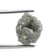 1.99 carat yellow natural diamond in rough, unpolished form for minimalist gold ring jewelry