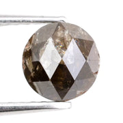 1.08ct natural round brilliant cut diamond brownish-grey colored diamond loose stone use for making fine jewelry 