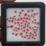 2.4–4 MM Loose Pink Lab Grown Diamond Round Cut VS-SI Diamond For Engagement Jewelry