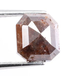 1.81 ct emerald cut brown natural diamond loose gemstone with step-cut facets for engagement ring or custom fine jewelry