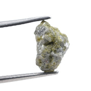 Uncut yellow natural diamond weighing 2.32 carats, shown as a loose rough stone for vintage-style gold ring jewelry.