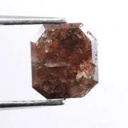 1.81 ct emerald cut brown natural diamond loose gemstone with step-cut facets for engagement ring or custom fine jewelry