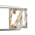 brown color lab grown diamond vs cubic zirconia 1.68 carat lab grown diamond