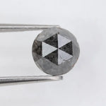 Fancy 1.49Ct Diamond Fancy Blackish -Grey Colored Diamond Round Polised Diamond For Jewelry Fine 