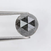 Fancy 1.49Ct Diamond Fancy Blackish -Grey Colored Diamond Round Polised Diamond For Jewelry Fine 