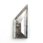 grey colour 3.30 carats lab grown diamond Shield diamond necklace lab grown cuban.