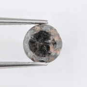 Fancy 1.49Ct Diamond Fancy Blackish -Grey Colored Diamond Round Polised Diamond For Jewelry Fine 