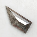 grey colour 3.30 carats lab grown diamond Shield diamond necklace lab grown cuban.