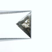 2.31 Ct Triangle Cut Salt & Pepper CVD Lab Grown Diamond Loose Stone for Custom Jewelry