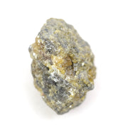 2.96 carat yellow raw diamond with a natural uncut appearance for creating a unique stackable ring.