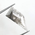 grey colour 3.30 carats lab grown diamond Shield diamond necklace lab grown cuban.