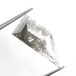 grey colour 3.30 carats lab grown diamond Shield diamond necklace lab grown cuban.