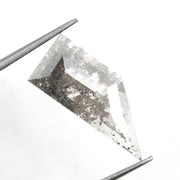 grey colour 3.30 carats lab grown diamond Shield diamond necklace lab grown cuban.