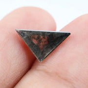 2.31 Ct Triangle Cut Salt & Pepper CVD Lab Grown Diamond Loose Stone for Custom Jewelry