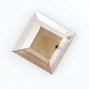 Square princess-cut lab-grown diamond with flawless clarity and subtle champagne hue, perfect for engagement rings and custom fine jewelry, ethically created with sustainable practices