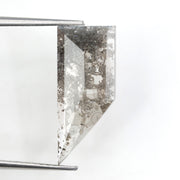 grey colour 3.30 carats lab grown diamond Shield diamond necklace lab grown cuban.