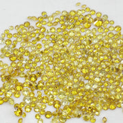 2.4–4 MM Lab Grown Yellow Diamond Round Cut VS-SI Diamond For Engagement Jewelry