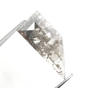 grey colour 3.30 carats lab grown diamond Shield diamond necklace lab grown cuban.
