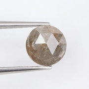 Fancy 1.13Ct Round Brilliant Cut Diamond Grey-Brown Colored Diamond Loose Stone For Fine Jewelry 