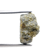 2.96 carat yellow raw diamond with a natural uncut appearance for creating a unique stackable ring.