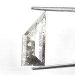 grey colour 3.30 carats lab grown diamond Shield diamond necklace lab grown cuban.