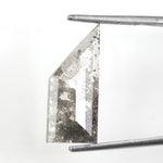 grey colour 3.30 carats lab grown diamond Shield diamond necklace lab grown cuban.