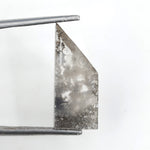 grey colour 3.30 carats lab grown diamond Shield diamond necklace lab grown cuban.