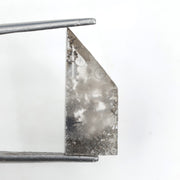 grey colour 3.30 carats lab grown diamond Shield diamond necklace lab grown cuban.