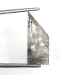 grey colour 3.30 carats lab grown diamond Shield diamond necklace lab grown cuban.