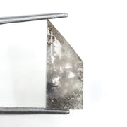 grey colour 3.30 carats lab grown diamond Shield diamond necklace lab grown cuban.