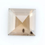 Square princess-cut lab-grown diamond with flawless clarity and subtle champagne hue, perfect for engagement rings and custom fine jewelry, ethically created with sustainable practices