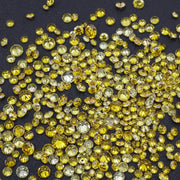 yellow colourvs-si round diamond ring round brilliant diamond cut