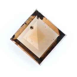 Square princess-cut lab-grown diamond with flawless clarity and subtle champagne hue, perfect for engagement rings and custom fine jewelry, ethically created with sustainable practices