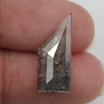 grey colour 3.30 carats lab grown diamond Shield diamond necklace lab grown cuban.