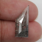 grey colour 3.30 carats lab grown diamond Shield diamond necklace lab grown cuban.