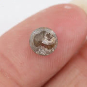 Fancy 1.13Ct Round Brilliant Cut Diamond Grey-Brown Colored Diamond Loose Stone For Fine Jewelry 