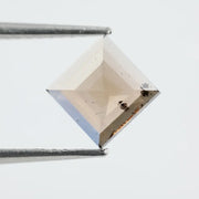 Square princess-cut lab-grown diamond with flawless clarity and subtle champagne hue, perfect for engagement rings and custom fine jewelry, ethically created with sustainable practices