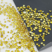 yellow colour vs-si round diamond ring round brilliant diamond cut
