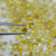 2.4–4 MM Lab Grown Yellow Diamond Round Cut VS-SI Diamond For Engagement Jewelry