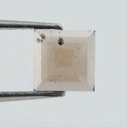 Square princess-cut lab-grown diamond with flawless clarity and subtle champagne hue, perfect for engagement rings and custom fine jewelry, ethically created with sustainable practices