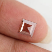 Square princess-cut lab-grown diamond with flawless clarity and subtle champagne hue, perfect for engagement rings and custom fine jewelry, ethically created with sustainable practices