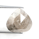 grey colour 7.16 carat pear cut diamond ring 7.16 carats lab grown diamond.
