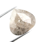 grey colour 7.16 carat pear cut diamond ring 7.16 carats lab grown diamond.