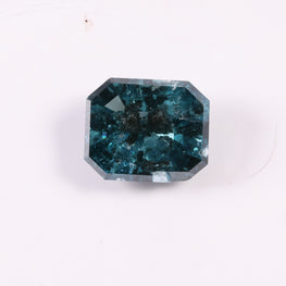 0.70 CT Asscher Cut Fancy Blue Lab Grown Diamond