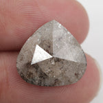 grey colour 7.16 carat pear cut diamond ring 7.16 carats lab grown diamond.