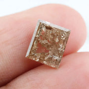 1.40 Ct Fancy Brown Emerald Cut Lab Grown Diamond Loose Stone for Luxury Jewelry Design